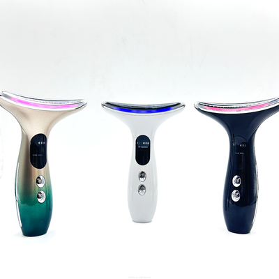 OEM ODM 肌を固める 抗しびれ 熱した振動 顔 首 美容器