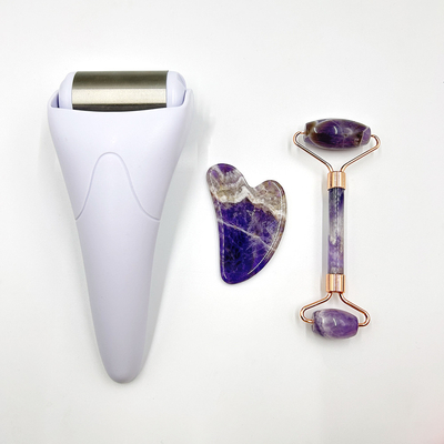顔マッサージセット 髪の再生のための玉のローラー 美容装置と天然の抗老化