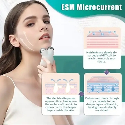 ローション コンダクション 顔と首の美容のための電気マッサージ器 EMS リフティング