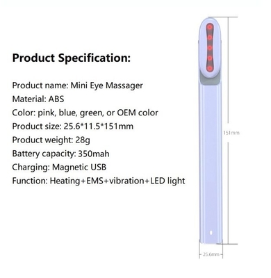 パーソナルヘルスケア 155*18.3*23.4mm 回転マイクロ電流 エムズ 眼筋器 ペンの棒
