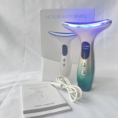 多機能の美容器 LED 光子療法 肌のストレニング 顔と首のリフティング マッサージ機
