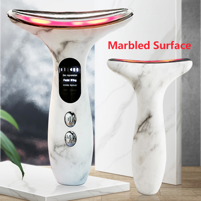 アンチエイジングとしわ除去 電気ネックマッサージ器 LED顔マッサージ 顔ネック