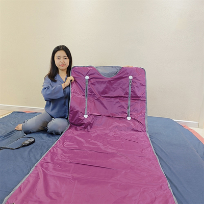 デトックスと赤外線サウナ 180x160cm 再利用可能な折りたたむサウナ毛布