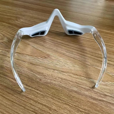 ホーム プラスチック振動 LED 赤光療法装置 マイクロ電流エムズ眼筋器